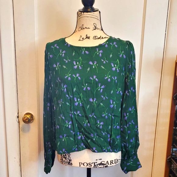 NWT Modcloth x Collectif Oakly Fall Floral Blouse - Picture 1 of 5